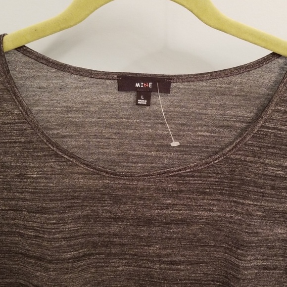 Mine Grey/Black Long Sleeve Elbow Patch Top in L - Picture 3 of 8